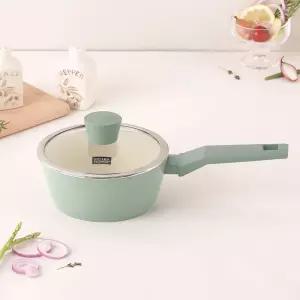 키친플라워 그린애플 인덕션 편수냄비 18cm