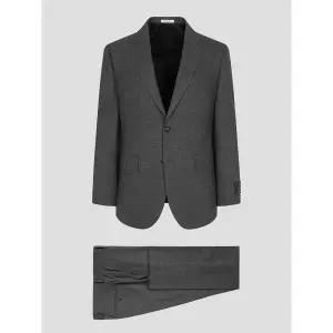 [로가디스] 울 체크 루즈 핏 수트 세트 - 그레이 (PS001362983)