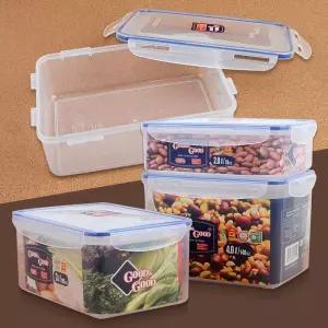 (중형 2L) 굿앤굿 김치통/주방/냉동/야채/냉동실/냉동고/진공/직사각/밀패/김장통/밀페/용품/수박/소분통