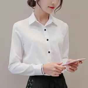 여성 와이셔츠 면접 정장용 기본핏 셔츠 블라우스 유니폼