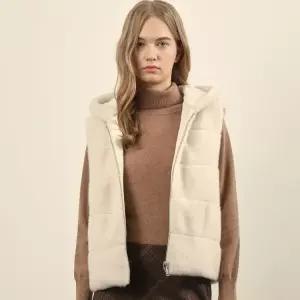 [올리비아로렌]인조퍼후드베스트VOBJF4W9321