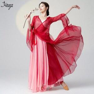 핑크 벨리스타일 고전무용 쉬폰 할로윈 톱 M 카디건 클래식 성가복 워십의상 블루 보라색 버건디 무용 상의