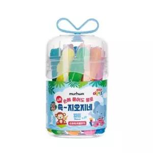 [셀러에이드](문화연필) 더존키즈 쓱~ 지오지네펜 12색 갑(8개입)