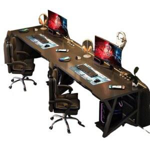 2인용컴퓨터책상 더블 게이밍용 피시방 커플 게이밍책상 쌍둥이 커플석