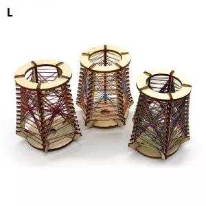 입체 스트링 아트 꽃병 5인용/미술/수업/키트/만들기/패키지/용품/DIY/재료/공예/작품/공작/놀이/나무/데코