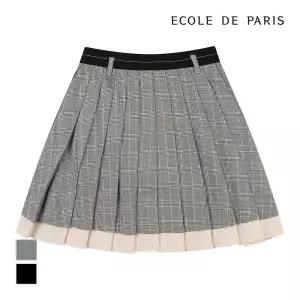 [에꼴드파리/드라로얄] 플리츠 체크 미니 스커트_RB33WSAM09Z
