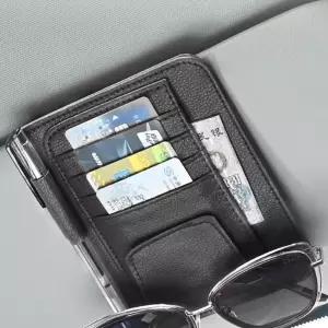 자동차 썬바이저 카드포켓 차량 썬바이저포켓 (블랙)