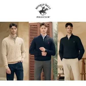 [프리미엄] 비버리힐즈폴로클럽 25FW 최신상! 울 혼방 케이블니트 집업 3종, 남성