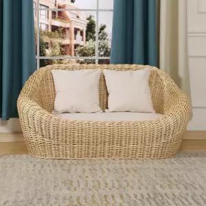 3인용 등나무 소파 미니멀 거실 가구 라탄 쇼파 카페 펜션 야외 테라스 세트 라운지