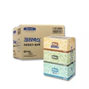크리넥스 각 티슈 휴지 화장지 미용 200매x3개x6팩/각티슈/곽티슈/각휴지/곽휴지/갑티슈/갑휴지/사각/휴지