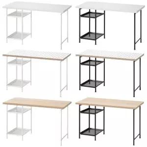 [이케아] LAGKAPTEN 락캅텐 / SPAND 스펜드 수납형 책상 120x60cm/컴퓨터책상/사무용테이블