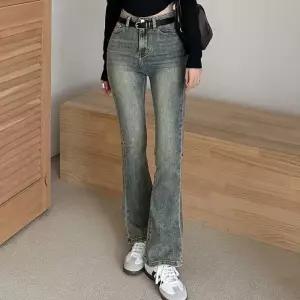 ONM 여자 부츠컷 청바지 가을 봄 연청 진청 데님팬츠