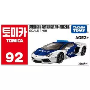 아시아 92 람보르기니 아벤타도르 LP 700-4 경찰차 미니카 다이캐스트