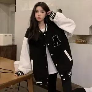 ONM 겨울스타일 대학생 야구잠바 야구 여성 캐주얼 과