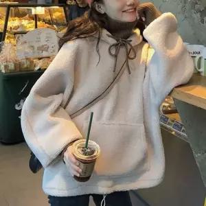 ONM 겨울스타일 양털후리스 자켓 티 오버핏 플리스 뽀