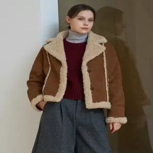 [보니스팍스]테디 배색 무스탕 자켓 (XP4JK007L0)