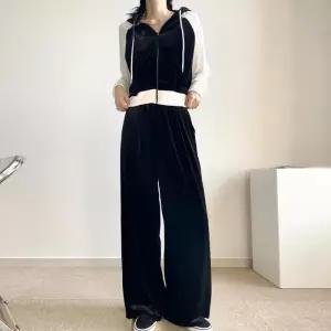 빅사이즈 510 벨벳후드트레이닝세트 DNOV474