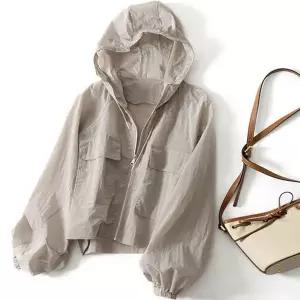 여성 세미 크롭 점퍼 루즈핏 오버핏 간절기 여성 바람막이 점퍼 가을 캐주얼 얇은 자켓