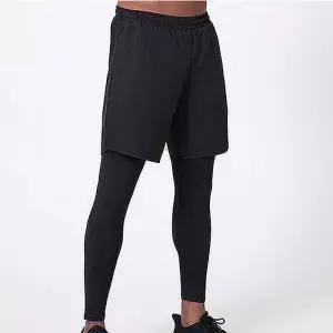 [라일리의류] Rly 남성 트레이닝 레깅스 반바지 일체형 운동 바지