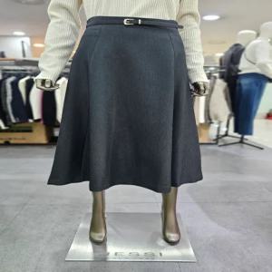 시슬리/애플아울렛/이사벨 벨티드 플레어 롱 스커트 SASK35461