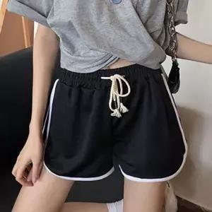 [하프클럽/]여성 배색 돌핀 팬츠 허리밴딩 추리닝 숏팬츠 홈웨어