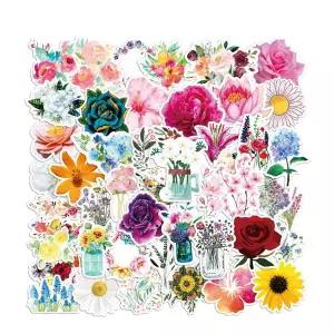 너드마켓 노트북 캐리어 빈티지 리무버블 감성 캠핑 데칼 식물 꽃 스티커