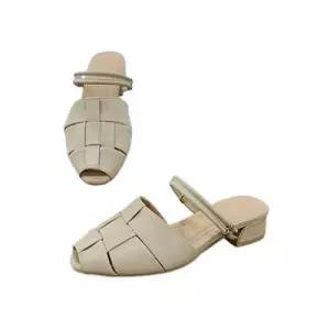 [세라][세라] (2color) 굽 3cm 소가죽 여성  세미  미들  스트랩  슬링백 샌들  구두 c24m504 (P003206054)