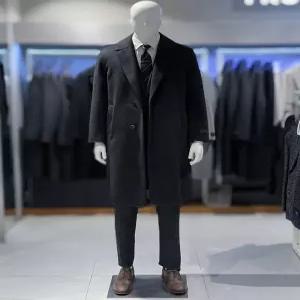 [트루젠][트루젠] 트루젠 FW 차콜 핸드메이드 캐시미어블렌드 세미오버핏 롱코트 TH8813042064 (P003723035