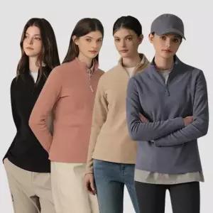 [잭필드] 여성 플리스 기모 반집업 1종