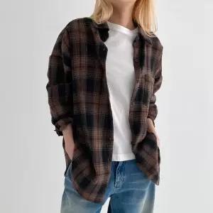 빅사이즈 510 밤비윈터체크기모남방 DLTT114