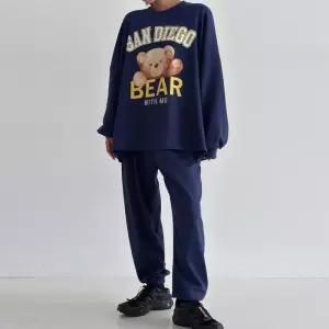 빅사이즈 511 베어위드미추리닝세트 DPOV552