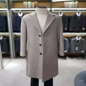 [지오지아][지오지아] 지오지아 세미 오버핏 싱글 코트 ABE4CG1103 LBE (P003724137)