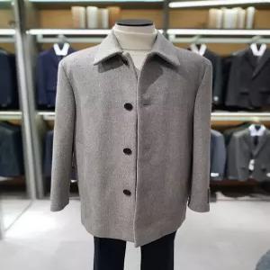 [지오지아][지오지아] 지오지아 캐시미어 블랜드 하프 코트 ABE4CG1102 LBE (P003724145)