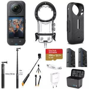인스타360 X5 256기가 렌탈 방수하우징 셀카삼각부력봉 드론샷셀카봉1.5m 프리다이빙 호핑투어 수중촬영용 대여 도니캠 렌탈