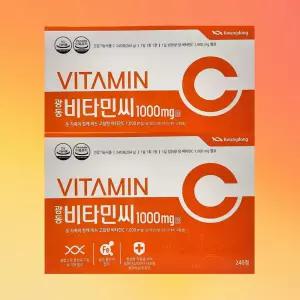 광동 비타민C 1000mg 240정 2개 16개월분