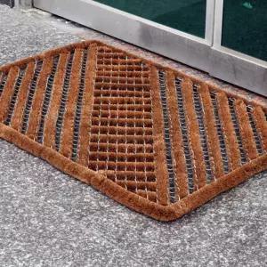 PW 야자 현관매트 흙받이 공사현장 철 야외 먼지제거 발판