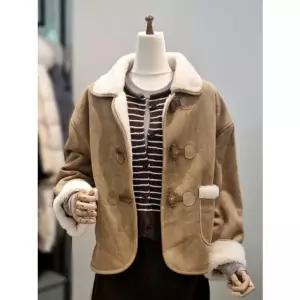 [갤러리아] ab.f.z 뽀글이 양털 트리밍 스웨이드 무스탕 자켓 ACA1HM01A