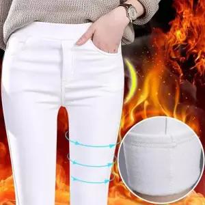 [라일리여성의류] Rly 여자 2컬러 슬림한 핏 겨울 안감 기모바지 밴딩