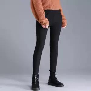 [라일리여성의류] Rly 여성 2컬러 슬림핏 겨울 기모팬츠 허리밴딩 쫀쫀