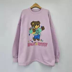 빅사이즈 511 베어양기모허그맨투맨티 DPOT236