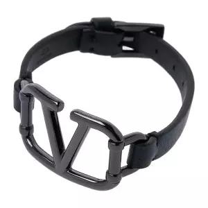 [ 가라바니] 여성 V로고 레더 팔찌 1W0J0Q40 LPS N01