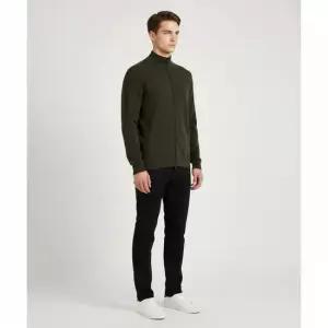 25FW 밀리터리그린 와펜 울 니트 집업 자켓 155100062 S00A1 V0054