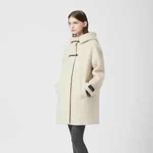 [롯데백화점]씨씨콜렉트 레더 장식 후드 하프 코트 C254MSG022