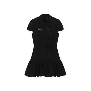 카시코 Puff Preppy Mini Dress Black 340942