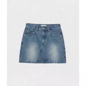매장정품 예일 YALE 데님 미니 스커트라이트블루 YFM1DK201ALB 1387355