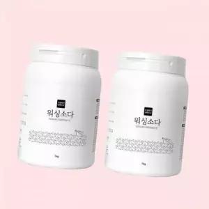 가성비가 브랜드다 워싱소다 1kg 용기 x 2개 탄산소다 세탁세제 세정제 4310958