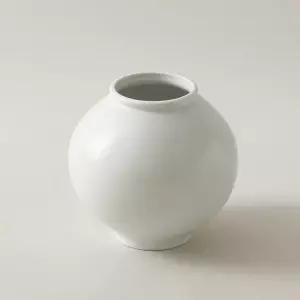 도담 달항아리 중2호 화병 23cm