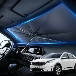 니로 우산형 햇빛 가리개 차량용 앞유리 커버 암막 그늘막 운전석 자 자동차썬 바이저