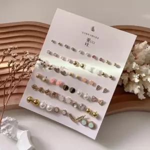 [골드스마일]여성 러블리 고급 30쌍 이어링 미니 귀걸이 세트