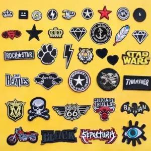 접착식 자수 패치 패딩 옷 수선 바지 스티커 의류 구멍 테이프